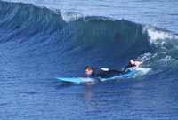 Rob Jagnow, trying to catch a wave