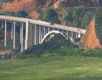 Bixby Bridge in Big Sur.  Click to see an IncrediZoom Movie.